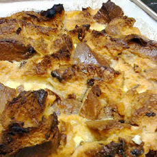Eggnog Panettone Bread Pudding