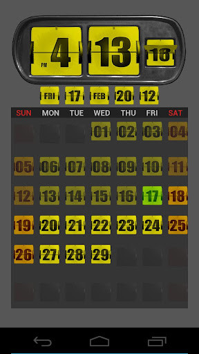 【免費個人化App】3D Animated Flip Clock YELLOW-APP點子