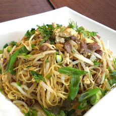 Thai Mee Krob W/ Stir-Fried Pork and Chicken