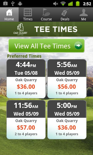 Oak Quarry Golf Club Tee Times