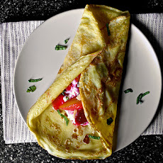 Sugar Plum Crepes with Ricotta and Honey