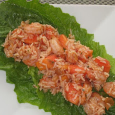 Fire and Ice Salad (Papaya Shrimp Salad)