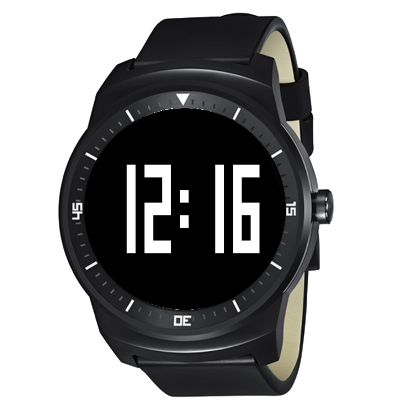 Android application LCDTime Wear Watch Face screenshort