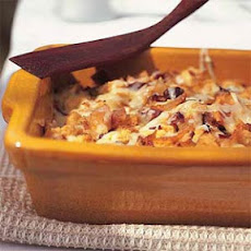Golden Onion Strata with Gruyère and Prosciutto