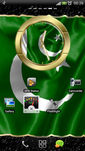 Pakistan flag clocks