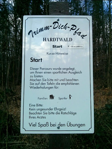Trimm-Dich-Pfad im Hardtwald Bad Homburg