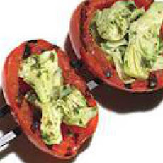 Plum Tomatoes with Artichoke Pesto