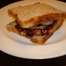 Delicious Chicken Burger With Unagi Sauce