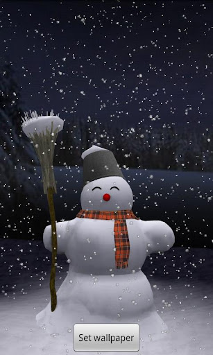 Night snowfall 3D