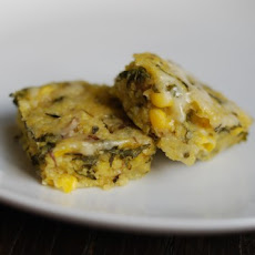 Mushroom Polenta Squares