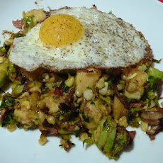 Brussels Sprout and Corn Hash (with 