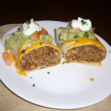 Beef and Bean Chimichangas