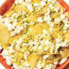 Loaded Baked Potato-and-Popcorn Mix
