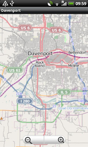 Davenport Street Map