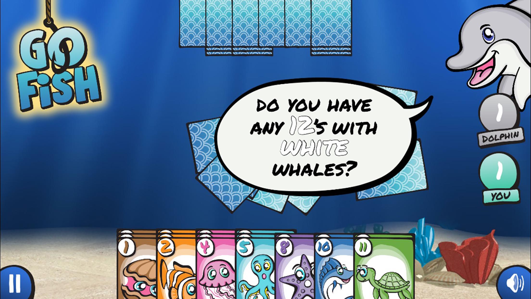 Android application Go Fish for Kids screenshort