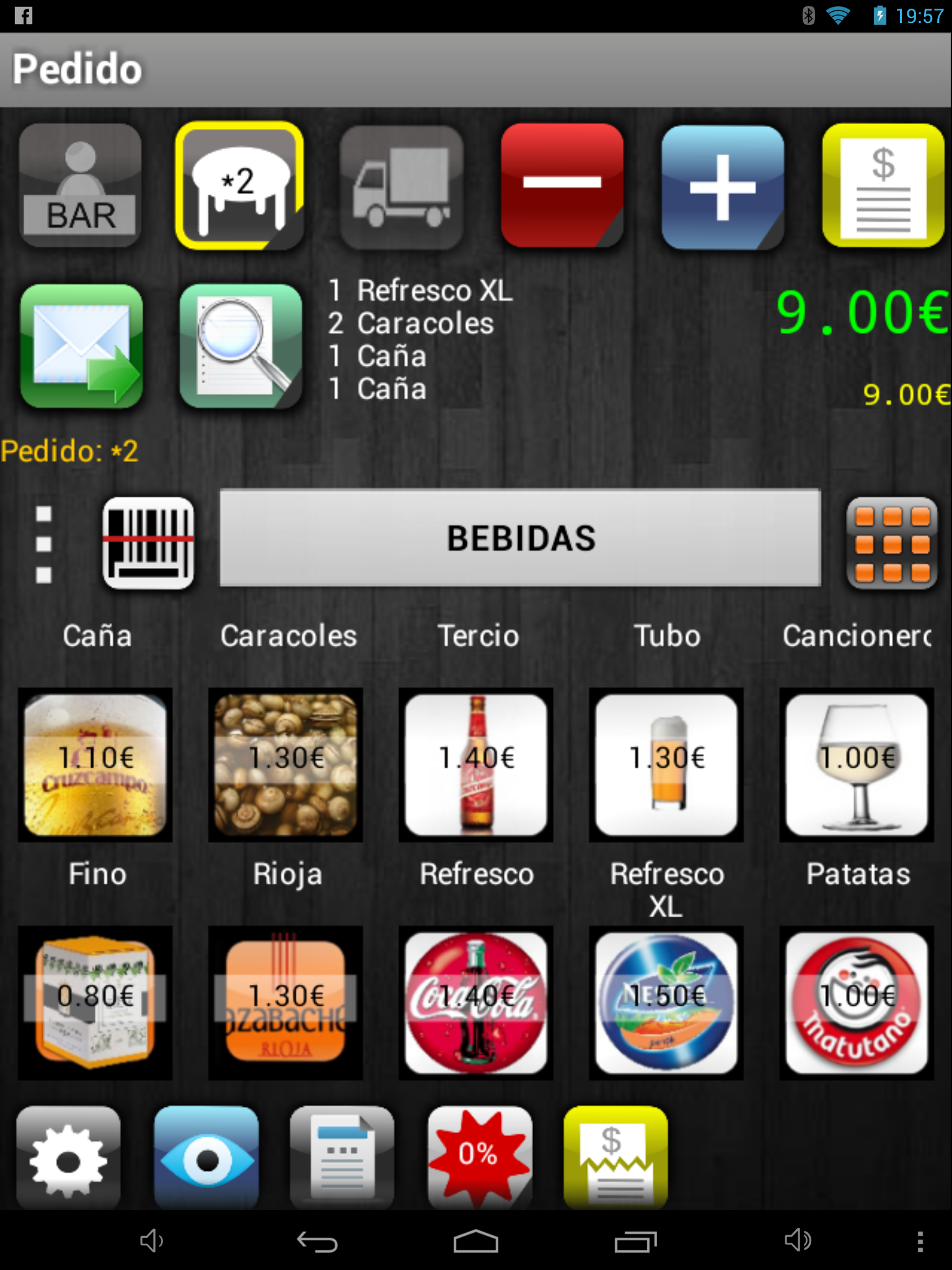 Android application POS Simple Bar &amp; Shops screenshort