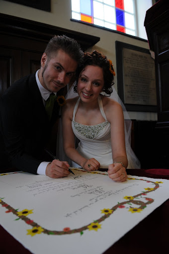 the fancy writing and his