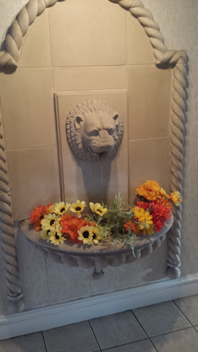 Lion Watering Flowers Fountain