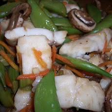 Micro-Steamed Hoisin Fish and Vegetables