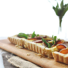 Roasted Beet Root + Fried Sage Tart