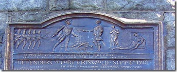 Close-up of plaque