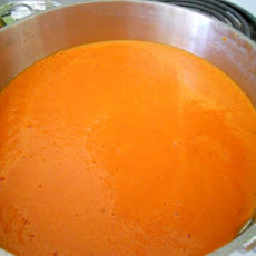 Basic and Easy Creamy Roasted Red Pepper Soup