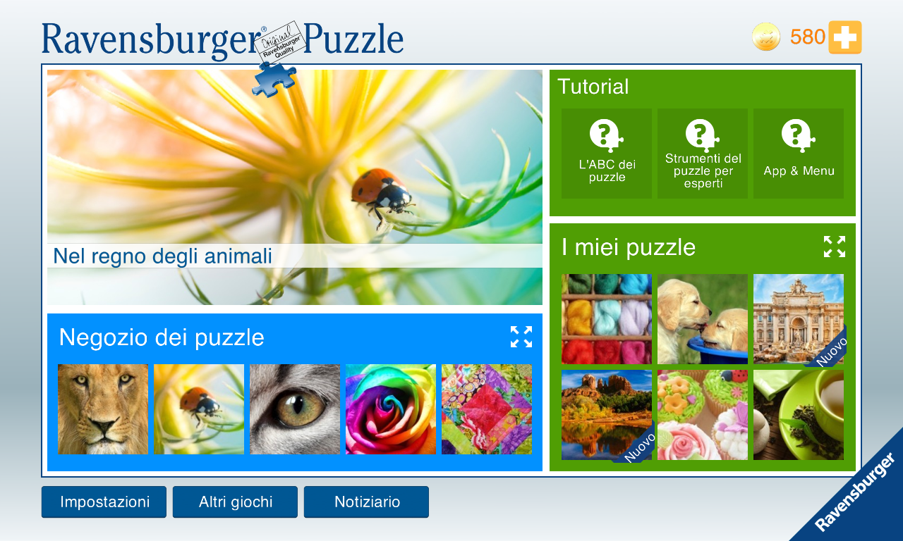 Android application Ravensburger Puzzle screenshort