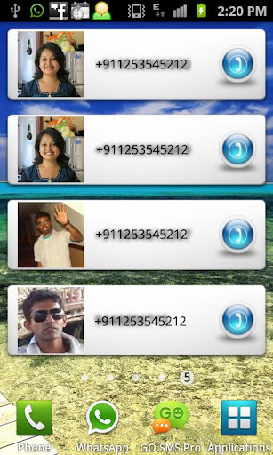 Favorite Contacts Dialer