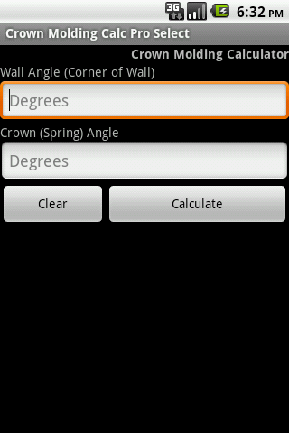 Crown Molding Calc Pro Select