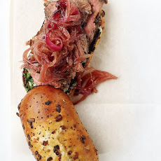 Steak Sandwich with Red Onion Jam