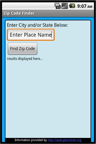 Zip Code Finder