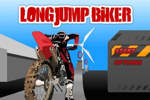 long jump biker