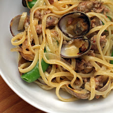 Stephanie Izard's Manila Clam and Sausage Linguine
