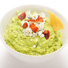 Guacamole with Blue Cheese and Bacon