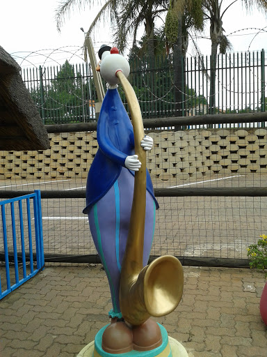 Clown Blowing the Trumpet 