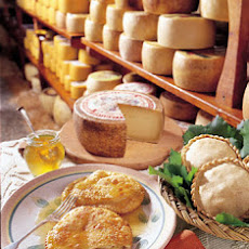 Fried Sweet Cheese Ravioli with Honey