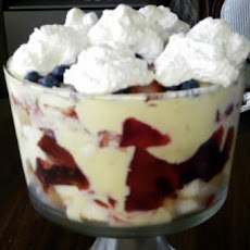 Red, White and Blue Trifle