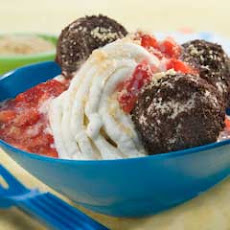 Spaghetti & Meatball Sundaes