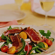 Orange Fennel Seared Tuna Salad