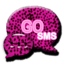 GO SMS PRO Pink Cheetah theme mobile app icon