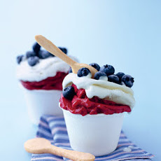 Vanilla-Raspberry Sundaes with Spoon-Shaped Cookies