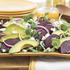 Beet, Goat Cheese, and Avocado Salad
