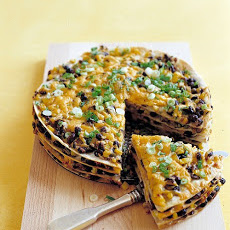Tortilla and Black Bean Pie