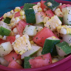 Corn, Cucumber and Tomato Toss