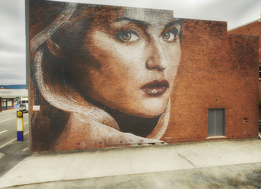 Lady on the Wall Mural