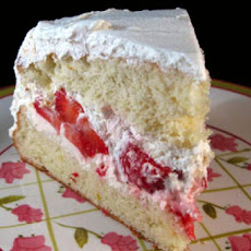 Whipped Cream Valentine Cake
