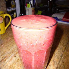 Raspberry, Strawberry & Coconut Smoothie