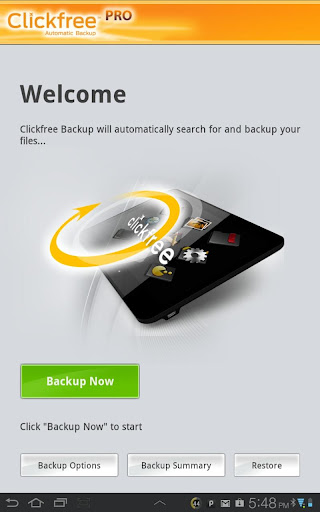 Clickfree Mobile Backup Pro