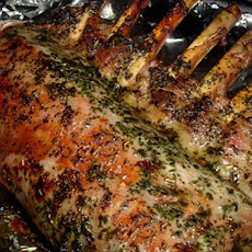 Rack of Lamb with Minted Pea Puree