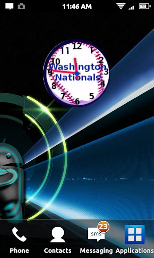 Washington Nationals Clock Wid